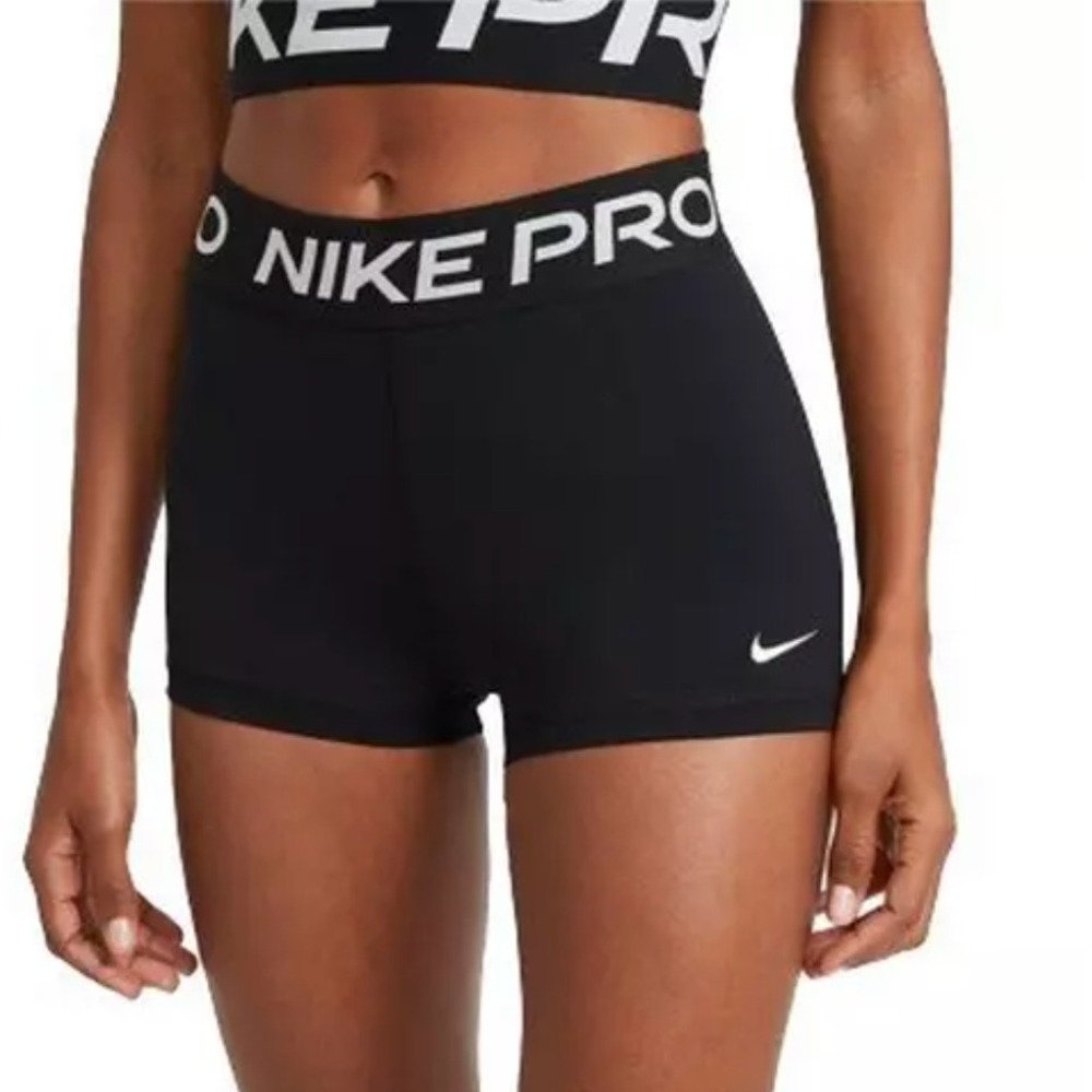 Nike Pro Dri-FIT Black Compression Shorts Women Small Gym Athleisure Spandex